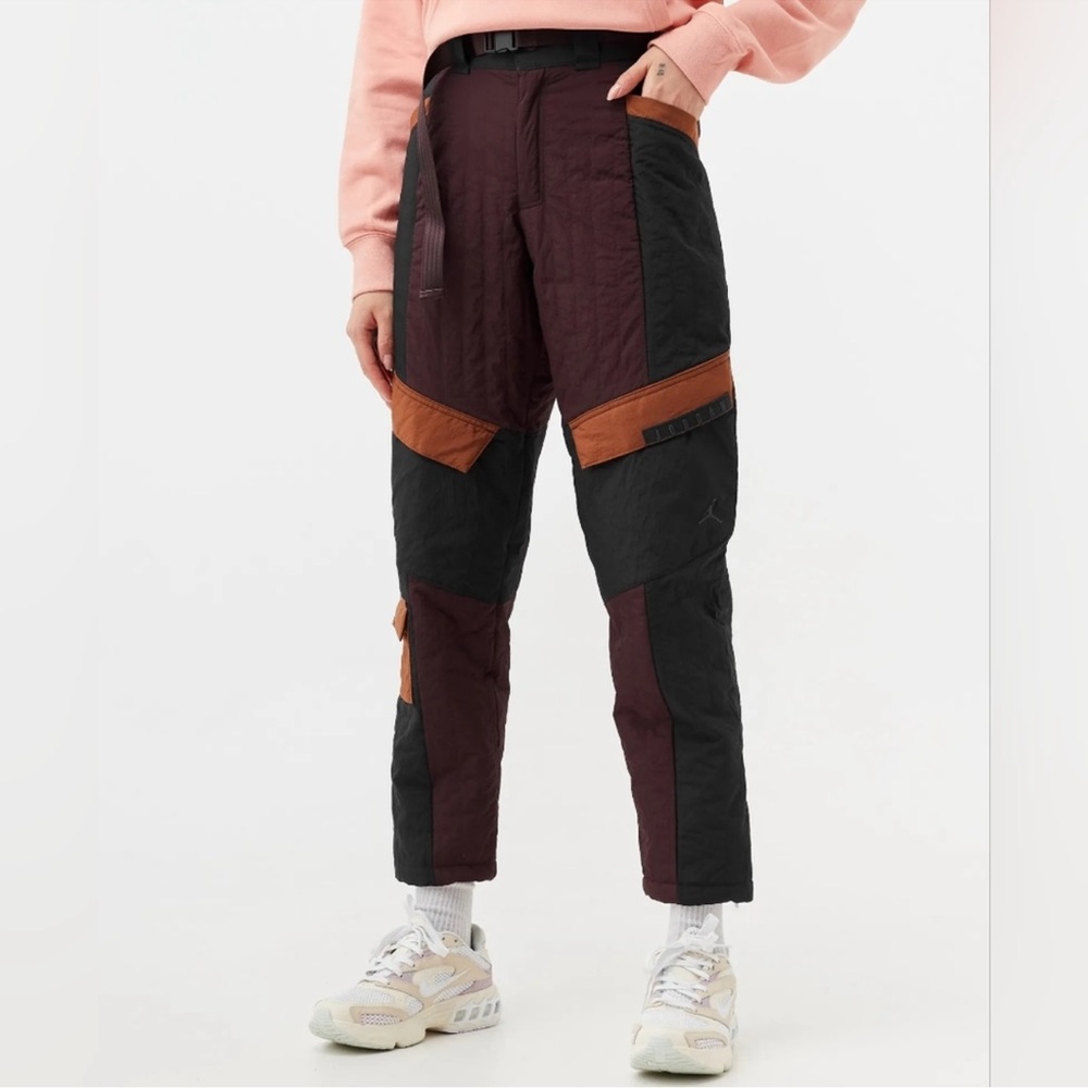 Nike air Jordan cozy girl quilted fleece lined pants knit Size XL